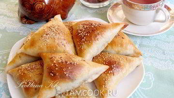 Рецепт Самсы с брынзой и зеленью