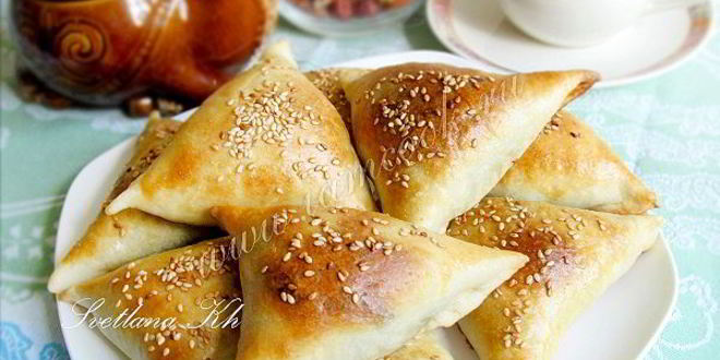 Рецепт самсы с брынзой и зеленью