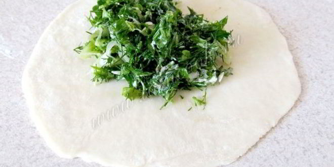 Рецепт самсы с брынзой и зеленью