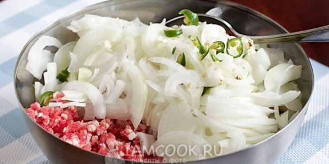 Рецепт самсы с говядиной и луком