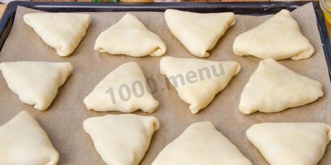 Рецепт самсы с курицей из слоеного теста