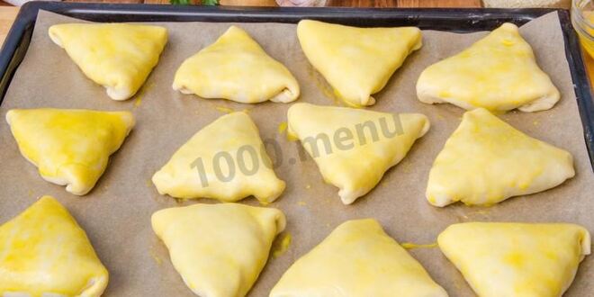 Рецепт самсы с курицей из слоеного теста