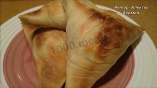 Рецепт Самсы с мясным фаршем тимьяном и чабрецом