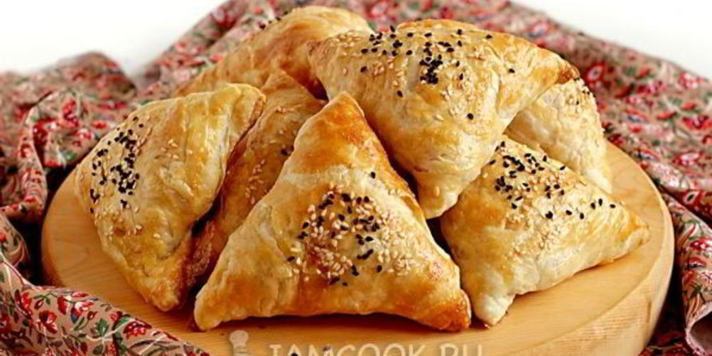 Как приготовить самсу с тыквой на готовом слоеном тесте