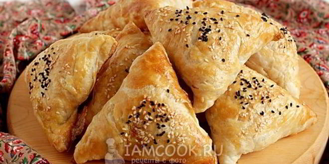 Рецепт самсы с тыквой на готовом слоеном тесте