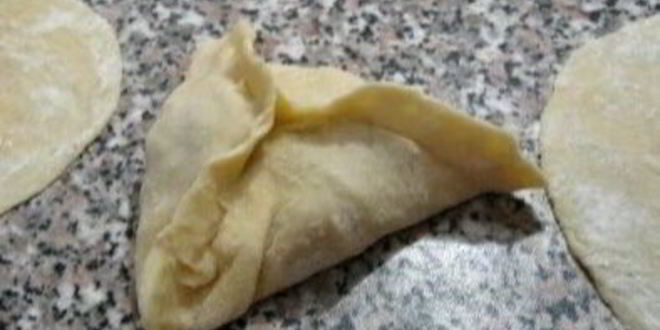 Рецепт слоеной самсы с тыквой