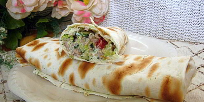 Рецепт домашней шаурмы с фаршем