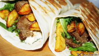 Рецепт Домашней шаурмы с телятиной