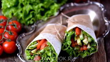 Рецепт Постной шаурмы