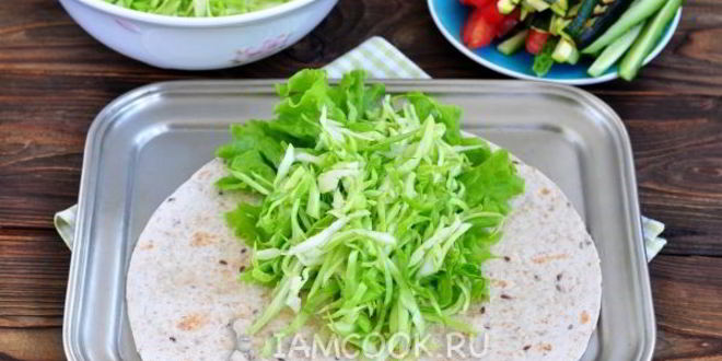 Рецепт постной шаурмы