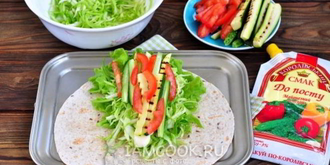 Рецепт постной шаурмы