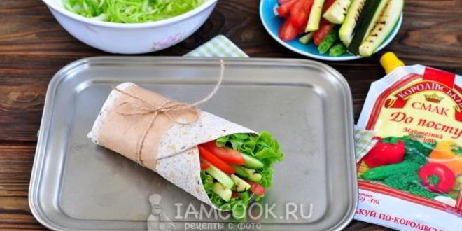 Рецепт постной шаурмы