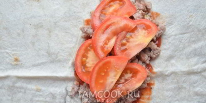 Рецепт шаурмы с фаршем
