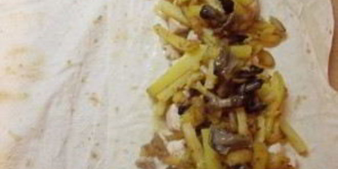 Рецепт шаурмы с грибами и курицей