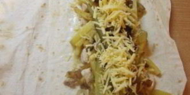 Рецепт шаурмы с грибами и курицей