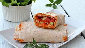 Рецепт Шаурмы с колбасой
