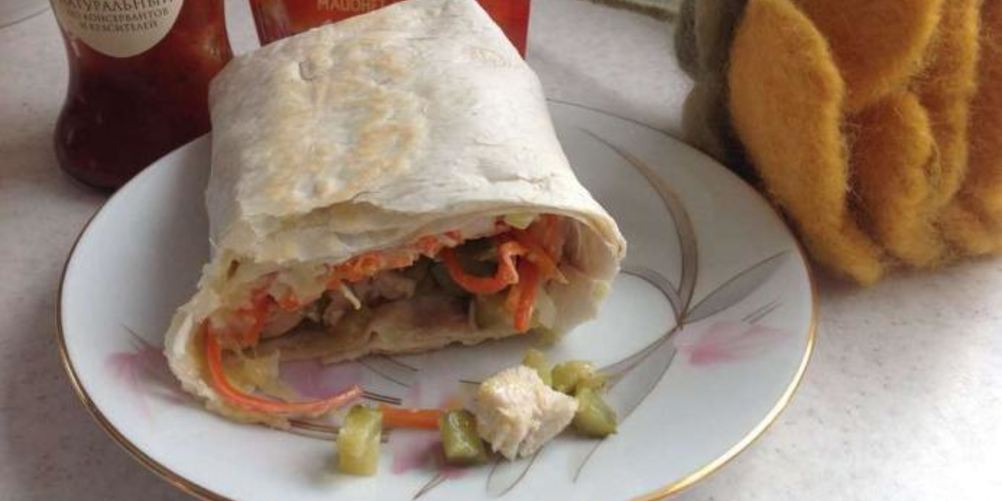 Как приготовить шаурму с курицей в лаваше