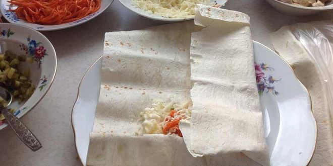 Рецепт шаурмы с курицей в лаваше