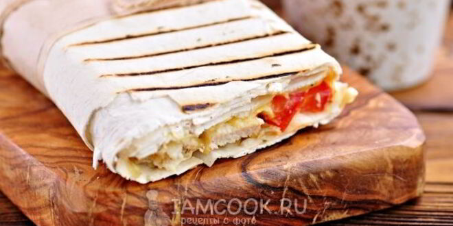 Рецепт шаурмы с сыром