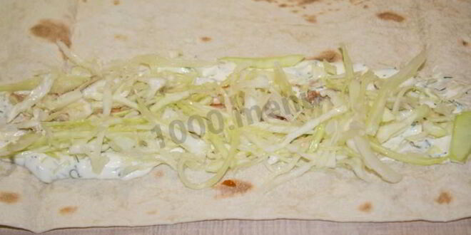 Рецепт шавермы в лаваше с курицей