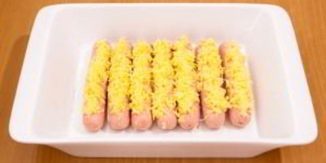 Рецепт сосисок с сыром