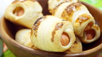 Рецепт Сосисок в тесте Бомбочки