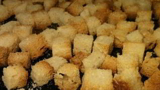 Рецепт Домашних сухариков в духовке