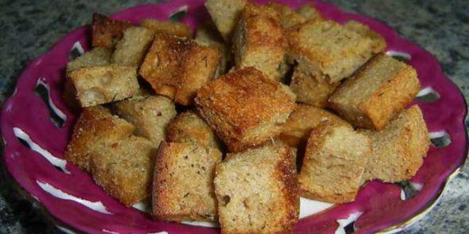 Рецепт сухариков с чесноком