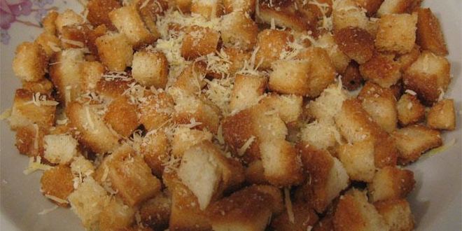 Рецепт сухариков с сыром