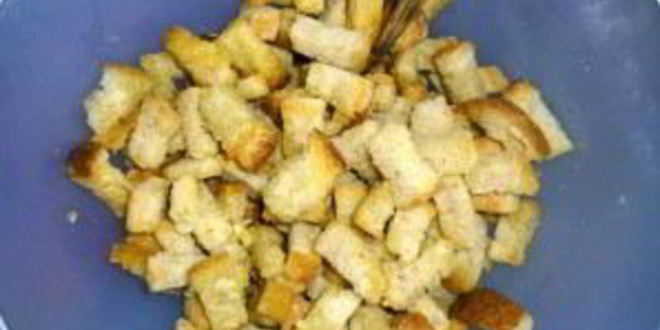 Рецепт сухариков в духовке