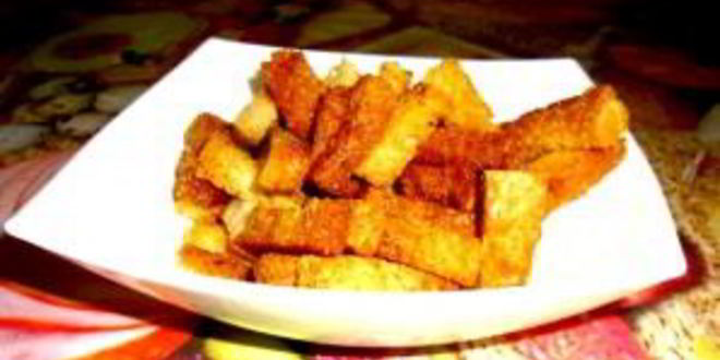 Рецепт сухариков в духовке