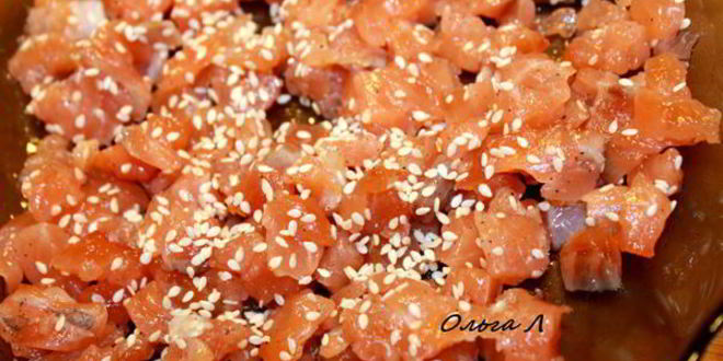 Рецепт салатных суш башенки