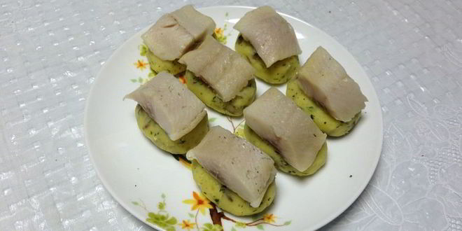 Рецепт суш из селедки и картофеля