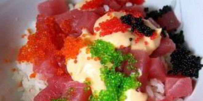 Рецепт суш с икрой летучей рыбы