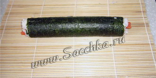 Рецепт суш с крабовыми палочками