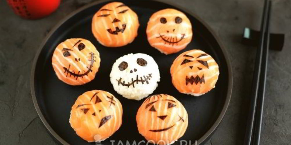 Как приготовить суши темари на хэллоуин