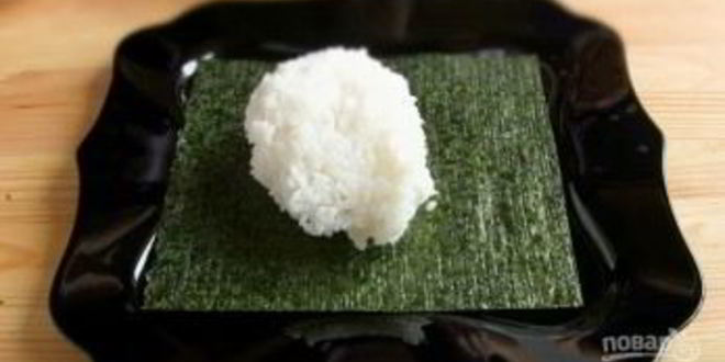 Рецепт суш-торта закусочный