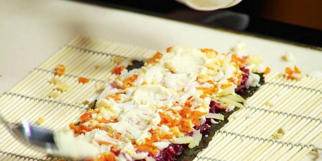 Рецепт суш в шубе