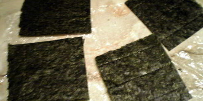 Рецепт темари-суш с нори и японским омлетом