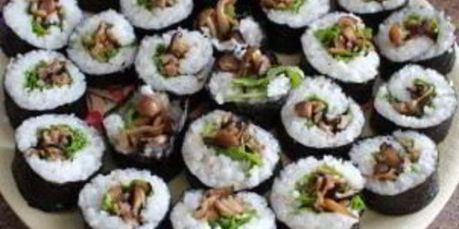 Рецепт вегетарианских суш