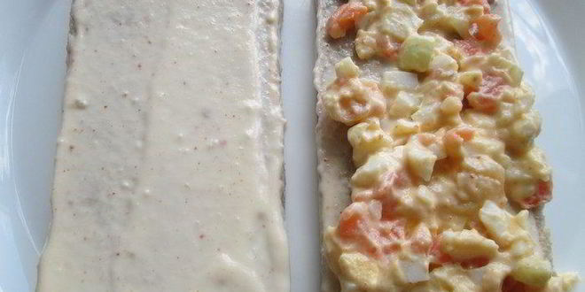 Рецепт исландского сэндвича с лососем и креветками