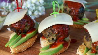 Рецепт Мини-сэндвичей с тефтелями