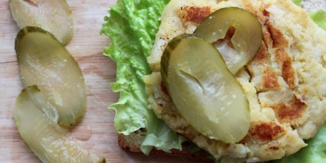 Рецепт открытого сэндвича с картофелем и ветчиной