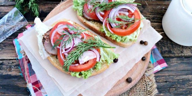 Рецепт открытого сэндвича