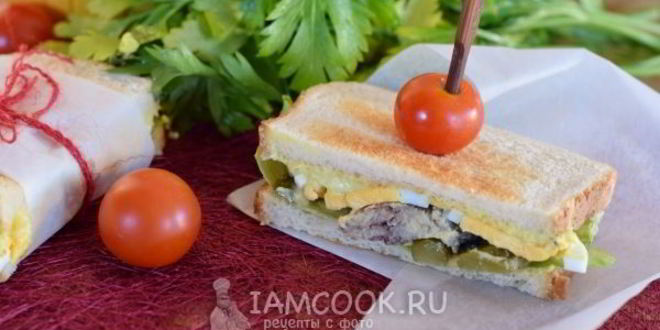 Рецепт рыбного сэндвича