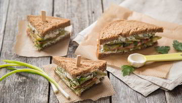 Рецепт Сэндвича с фетой и беконом