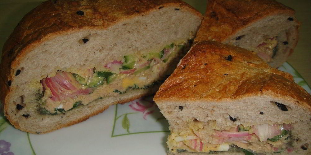 Как приготовить сэндвич с салатом ницца