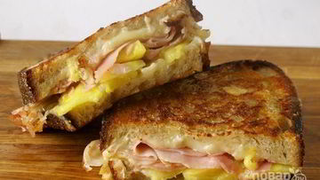 Рецепт Сэндвича с ветчиной и ананасами