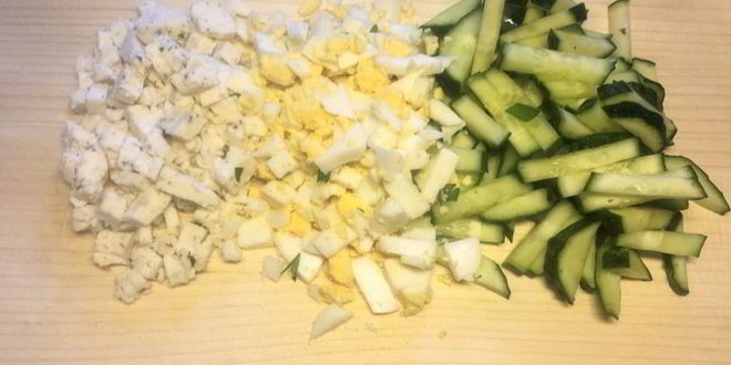 Рецепт сэндвича с зеленым салатом