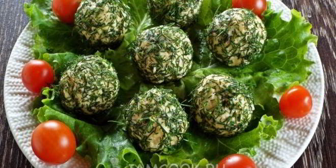 Рецепт сырных шариков с черри